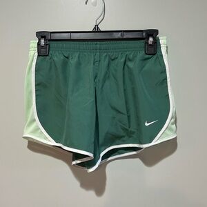 Nike Kids Dark Green and Light Green Shorts